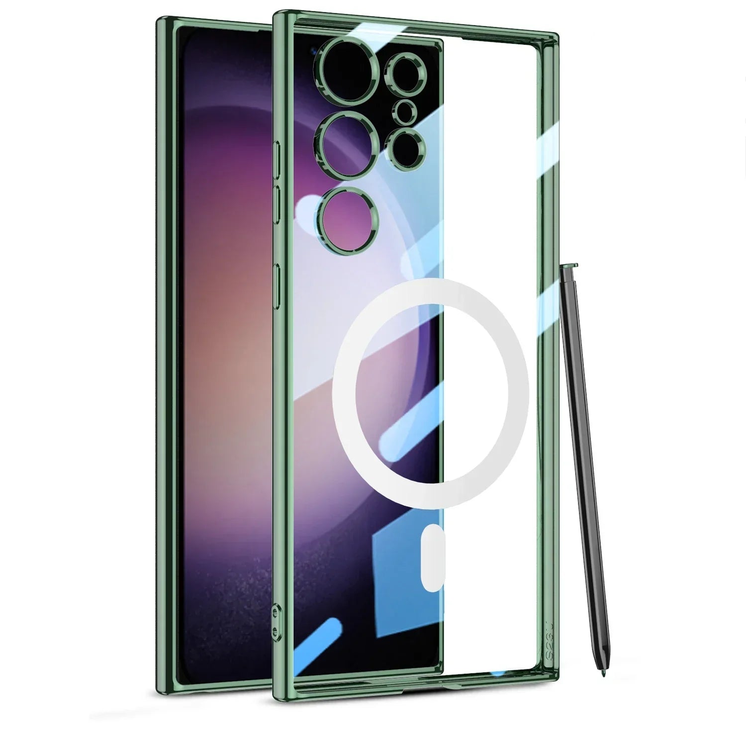 Samsung Galaxy S24 Transparent Magnetic Wireless Charging Case - Odin case