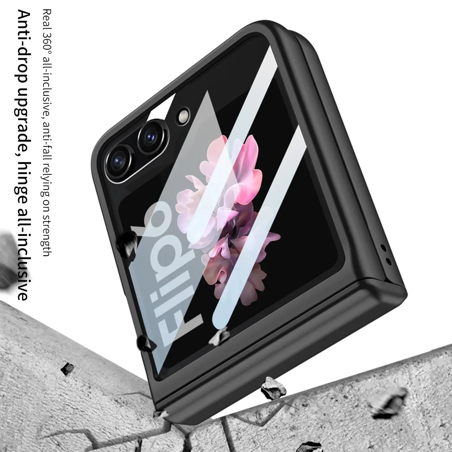 Shockproof Case with Magnetic Hinge Protection for Samsung Z Flip 6