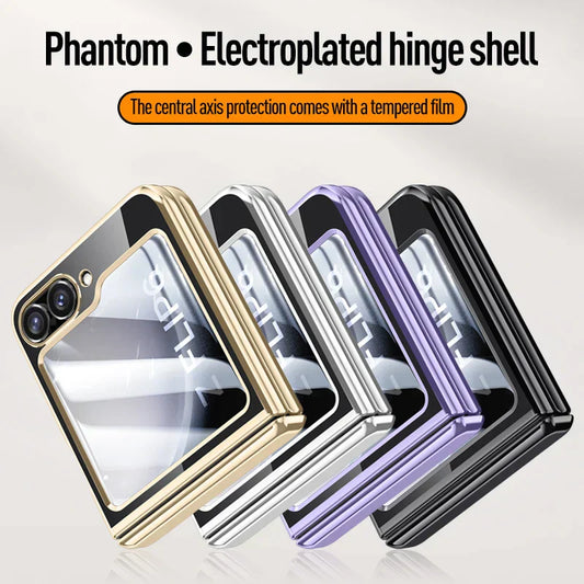 Transparent Electroplated Case for Samsung Z Flip 6