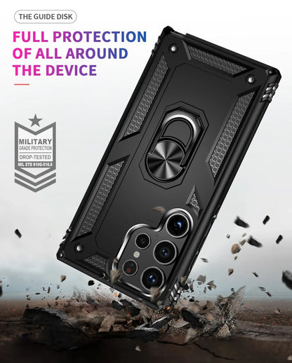 Shockproof S24 Ultra Case with with Metal Ring Bracket - Odin case