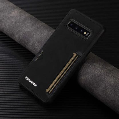 RetroVault™ Card Slot Leather Case