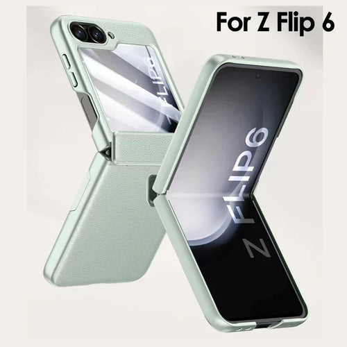 Shockproof Leather Case For Samsung Z Flip 6