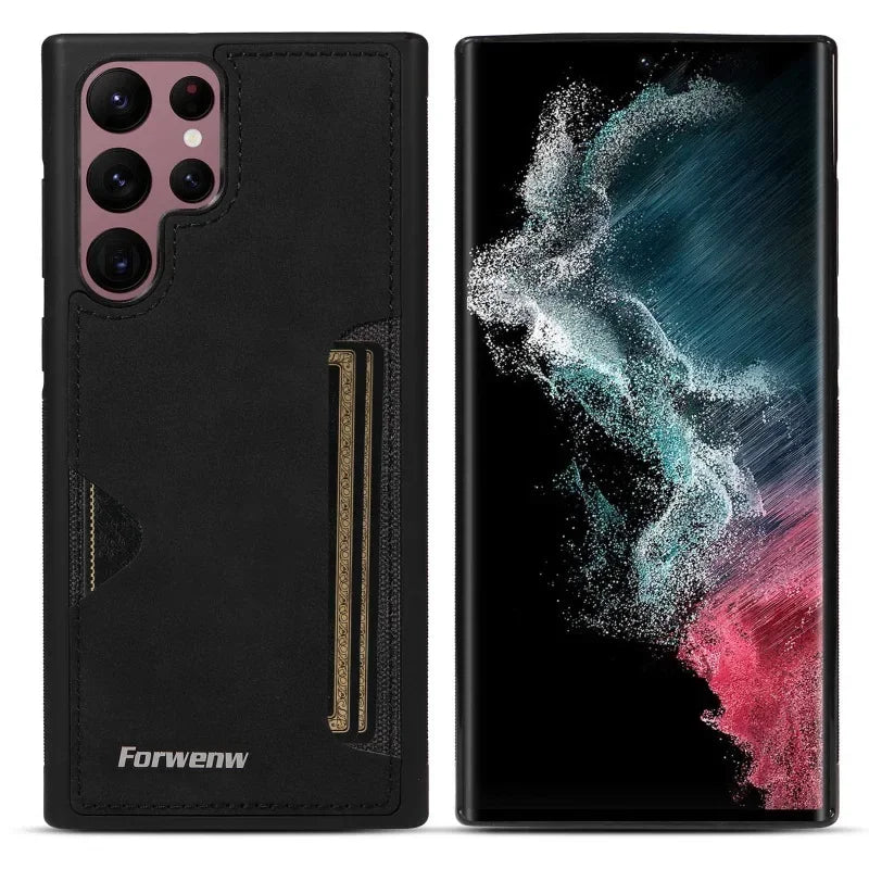 RetroVault™ Card Slot Leather Case