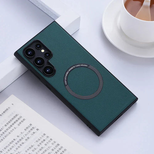 S24 Ultra Magnetic Leather Case - Odin case