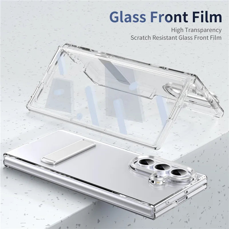 Transparent Kickstand Case for Galaxy Z Fold 7