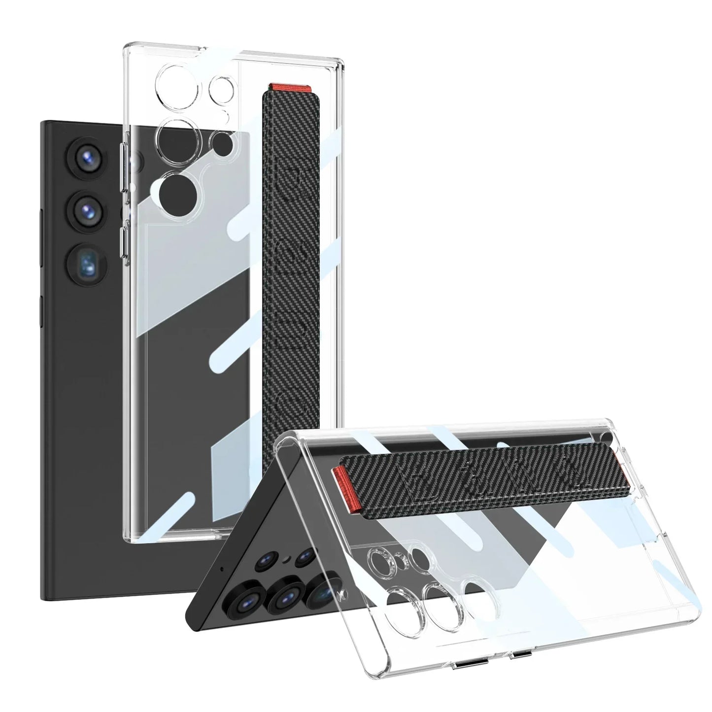 Shockproof Transparent S24 Ultra Case with Wristband - Odin case