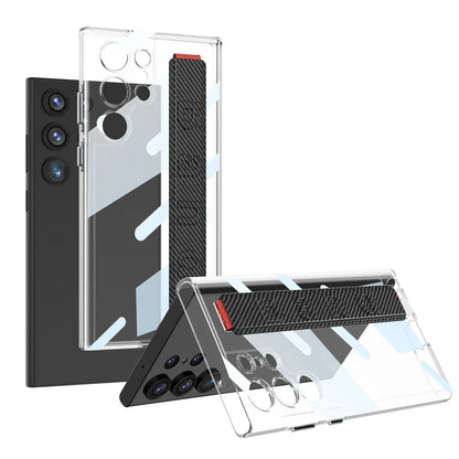 Shockproof Transparent S24 Ultra Case with Wristband - Odin case