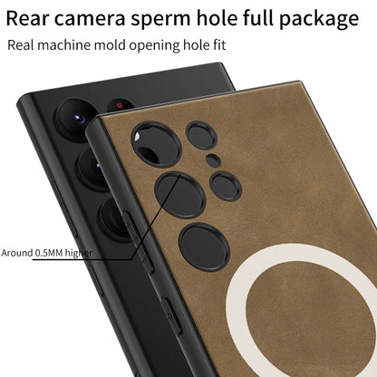 Shockproof Magnetic Wireless Charging S24 Ultra Case - Odin case