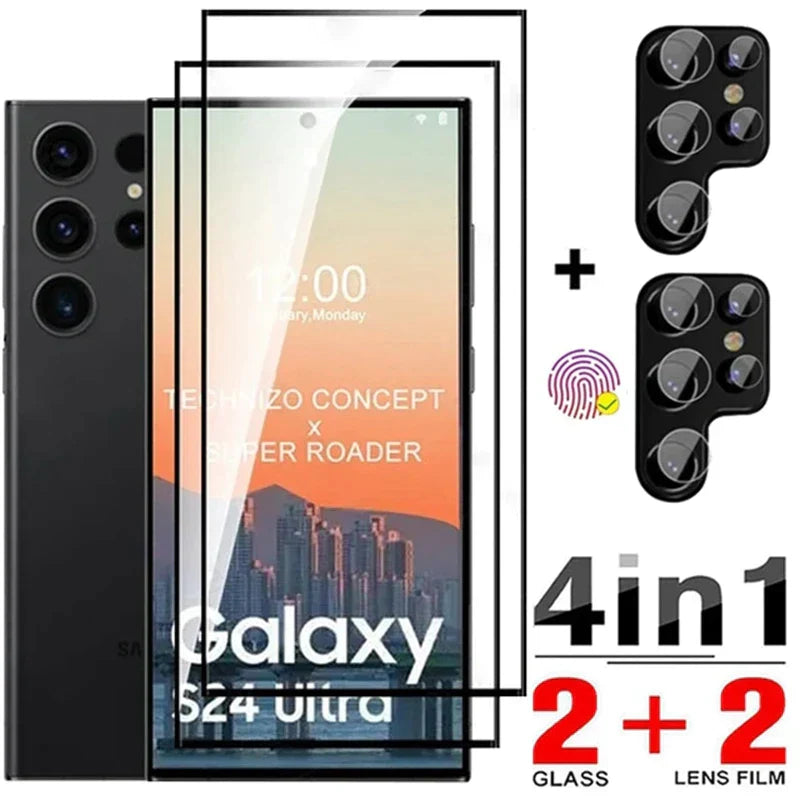 4in1 Screen Protector and Camera Lens Film For Galaxy S24 Series - Odin case