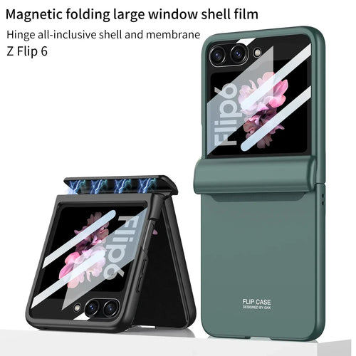 Shockproof Case with Magnetic Hinge Protection for Samsung Z Flip 6