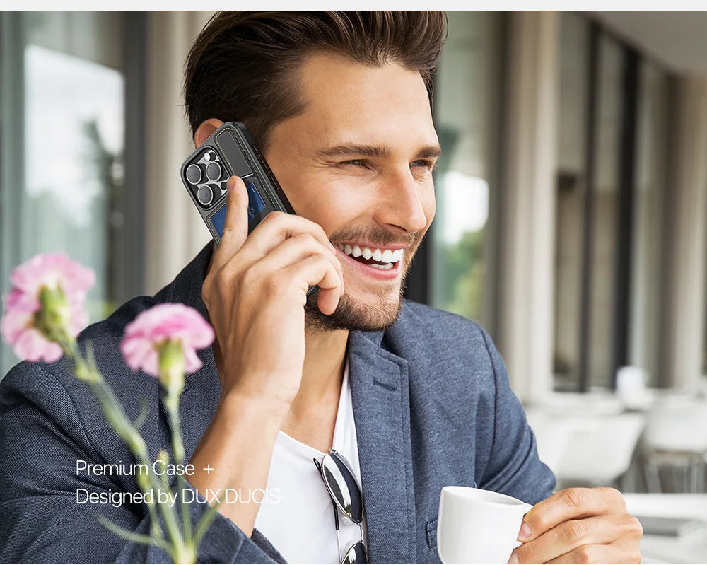 3-in-1 MagSafe Case for iPhone 13-16 Pro Max with Wallet & Stand