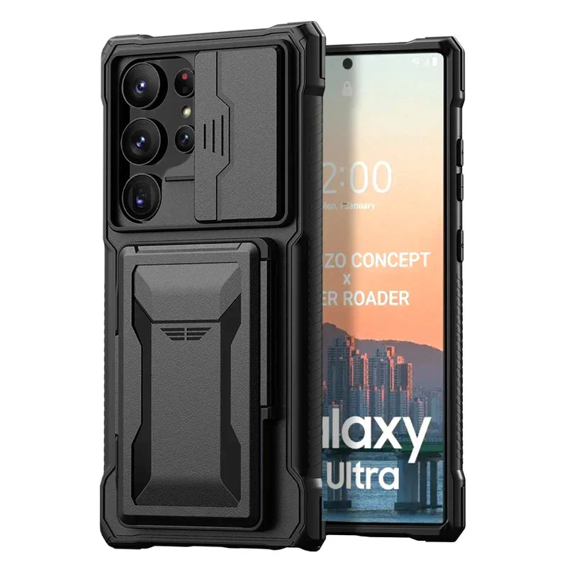 Shockproof S24 Ultra Case with Card Holder - Odin case