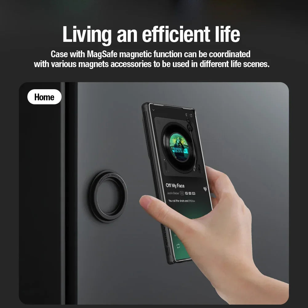 Magnetic S24 Ultra Case with Slide Lens Protection - Odin case