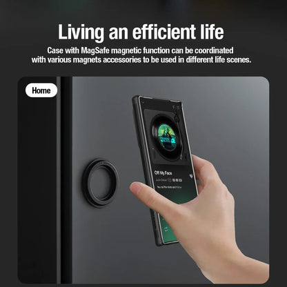 Magnetic S24 Ultra Case with Slide Lens Protection - Odin case