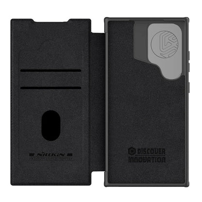 Leather S24 Ultra Case with Card Slot & Camera Protection - Odin case