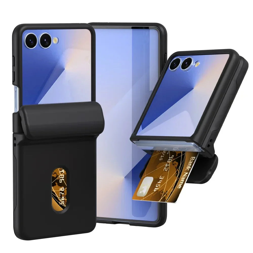 Card Slot Case with Hinge Shield for Galaxy Z Flip 7