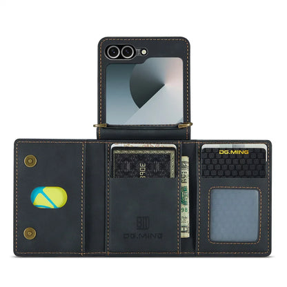 Leather Wallet Case for Galaxy Z Flip 3-6