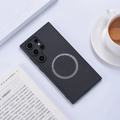 S24 Ultra Magnetic Leather Case - Odin case