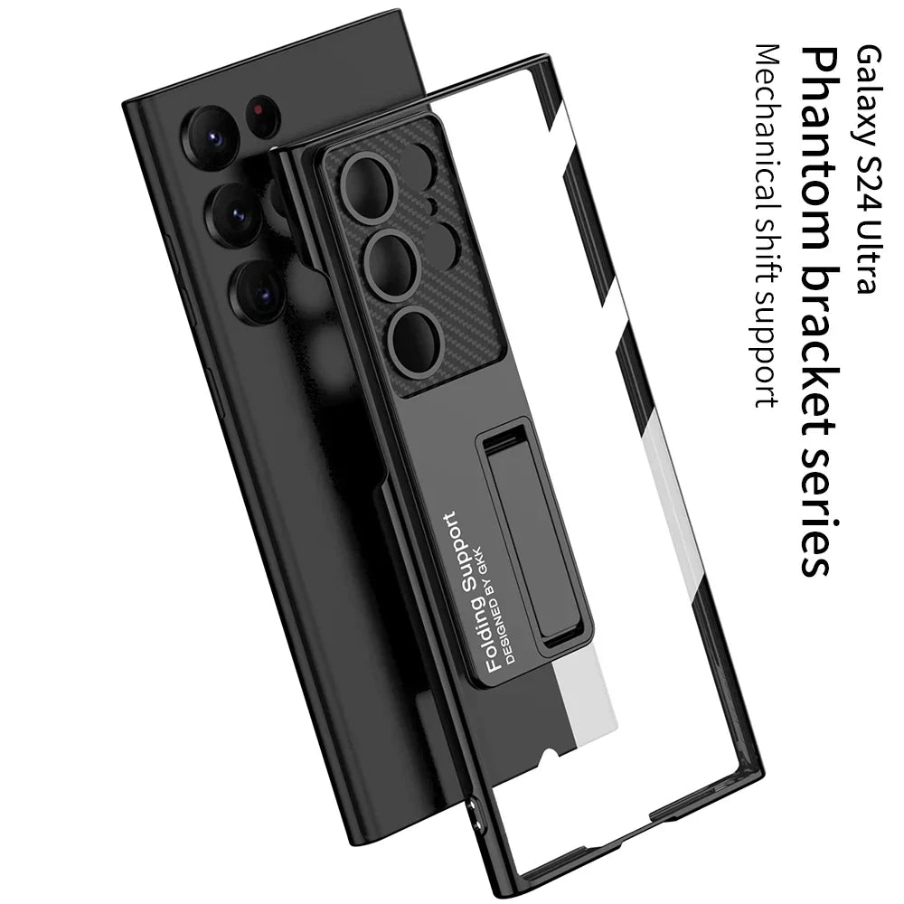 Ultra Thin Transparent S24 Case with Bracket - Odin case