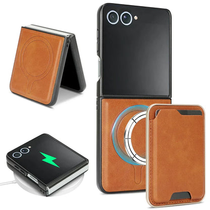 MagSafe Leather Wallet Case for Galaxy Z Flip Series