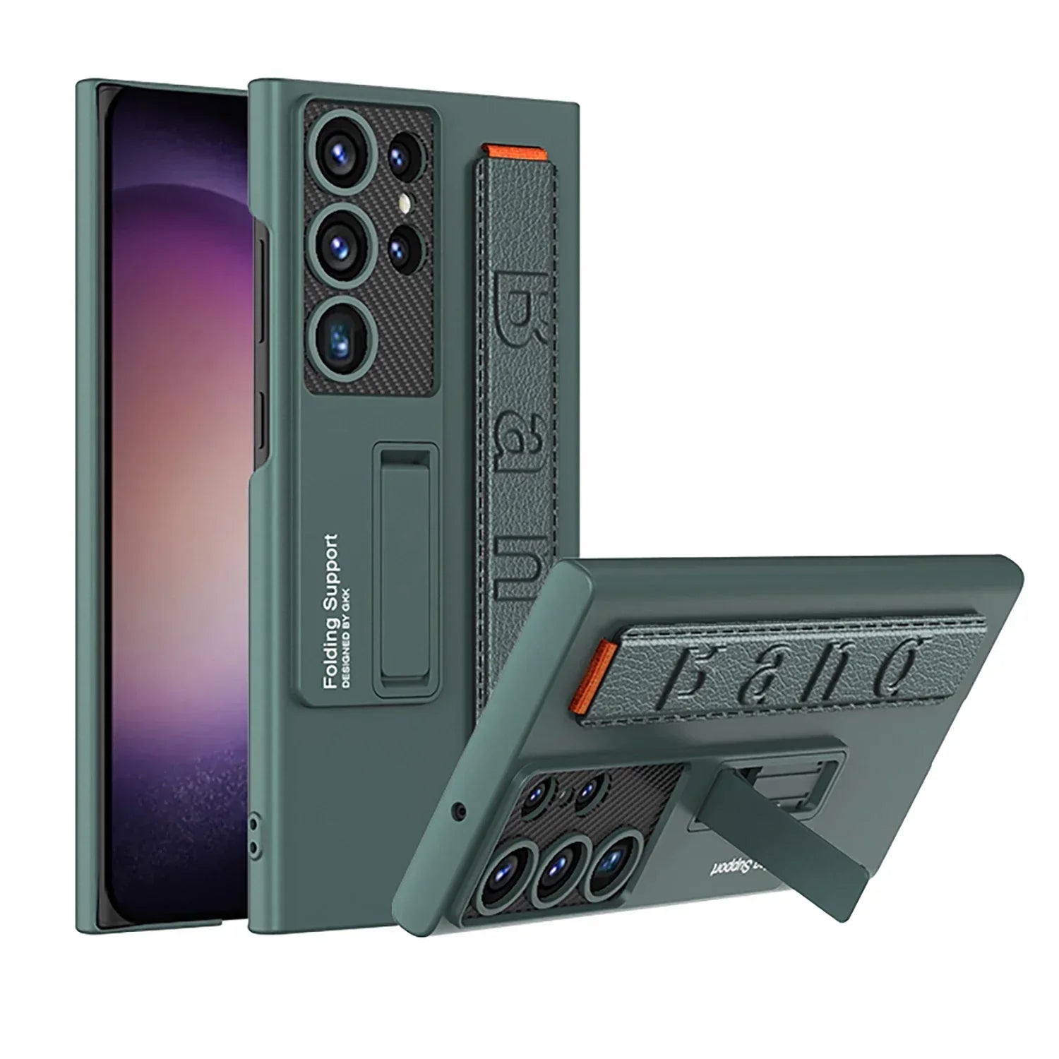 Shockproof S24 Ultra Case with Bracket & Wrist Strap - Odin case