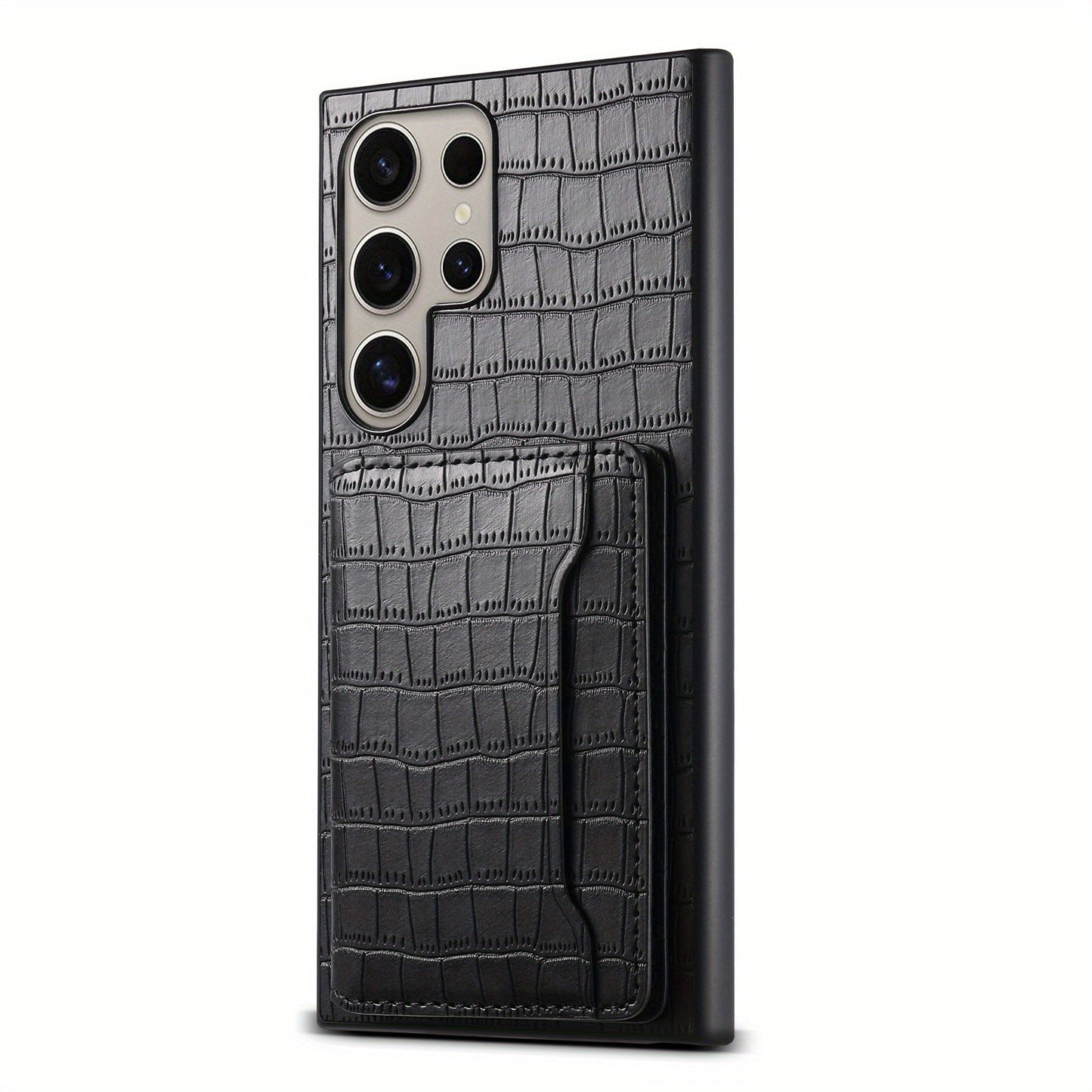CrocElite Pro – Crocodile Texture Card Holder Case for Galaxy S Ultra Series
