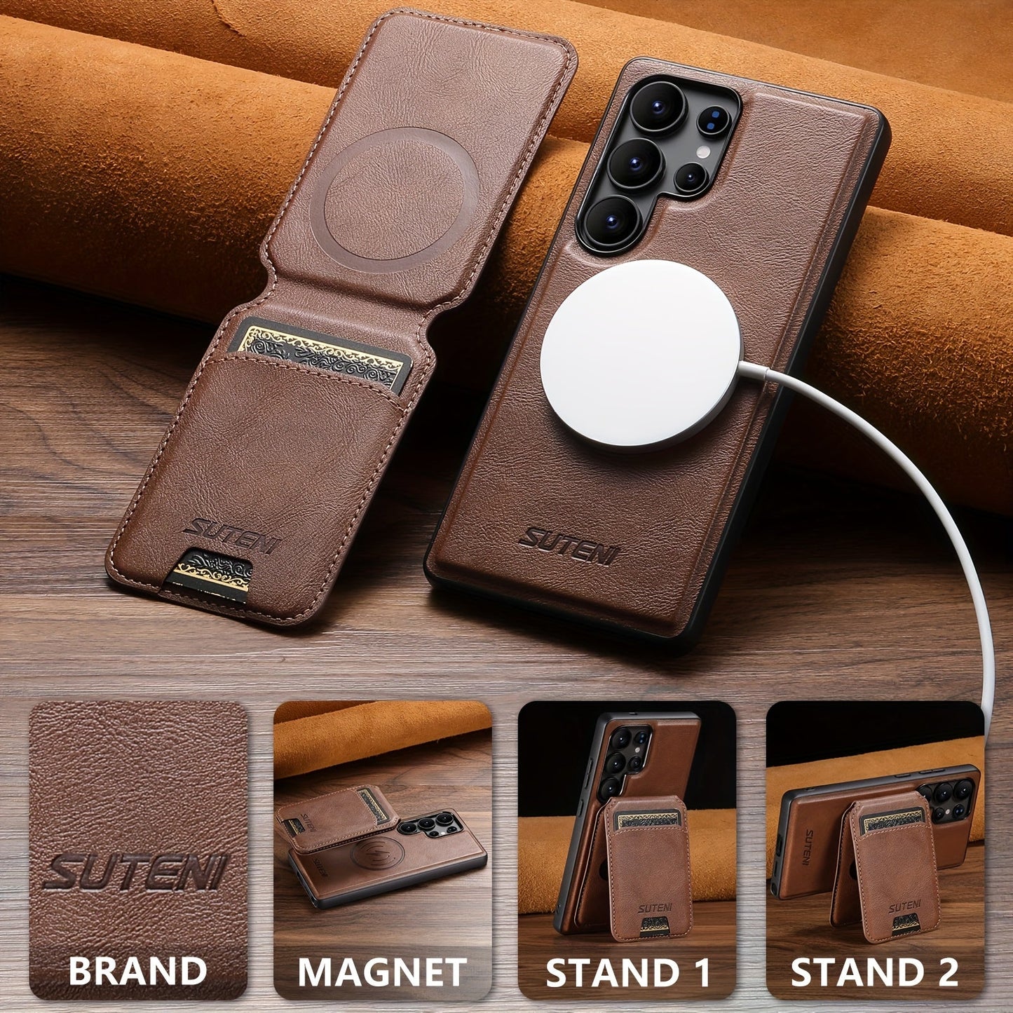 MagFold Wallet Stand Case For Samsung Galaxy S Series