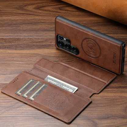 SnapVault Wallet Magnetic Detachable Leather Case
