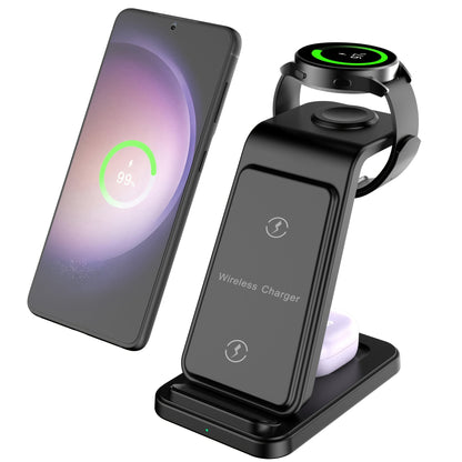 3-in-1 Fast Wireless Charging Station for Samsung Galaxy Devices